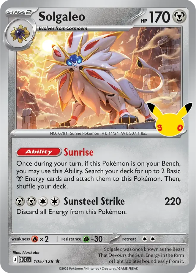 Solgaleo — karta Pokémon — stan Near Mint