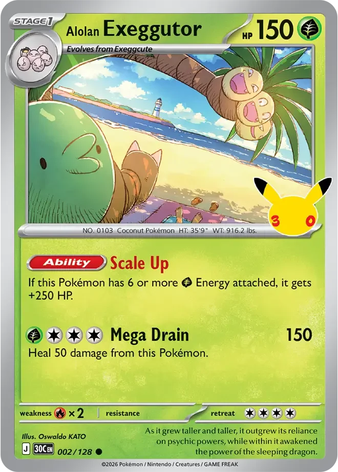 Alolan Exeggutor — karta Pokémon — stan Near Mint