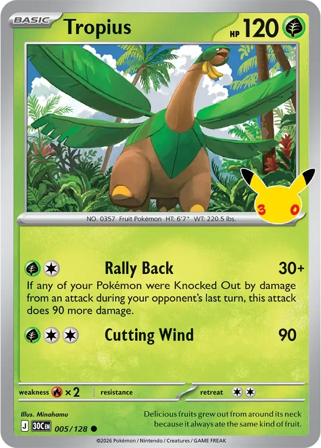 Tropius — karta Pokémon — stan Near Mint