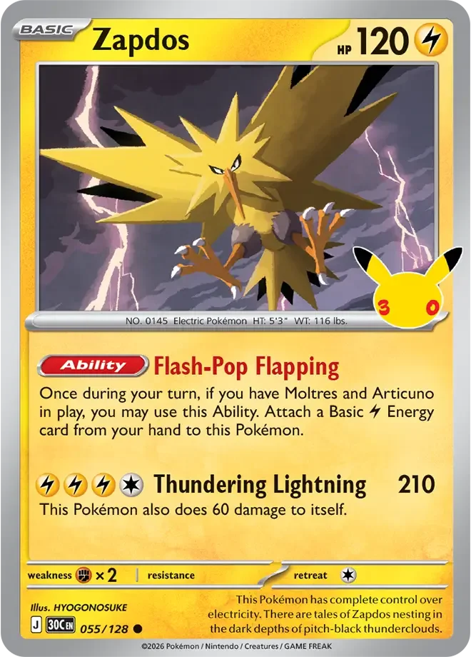 Zapdos — widok 1