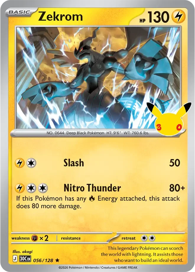 Zekrom — karta Pokémon — stan Near Mint