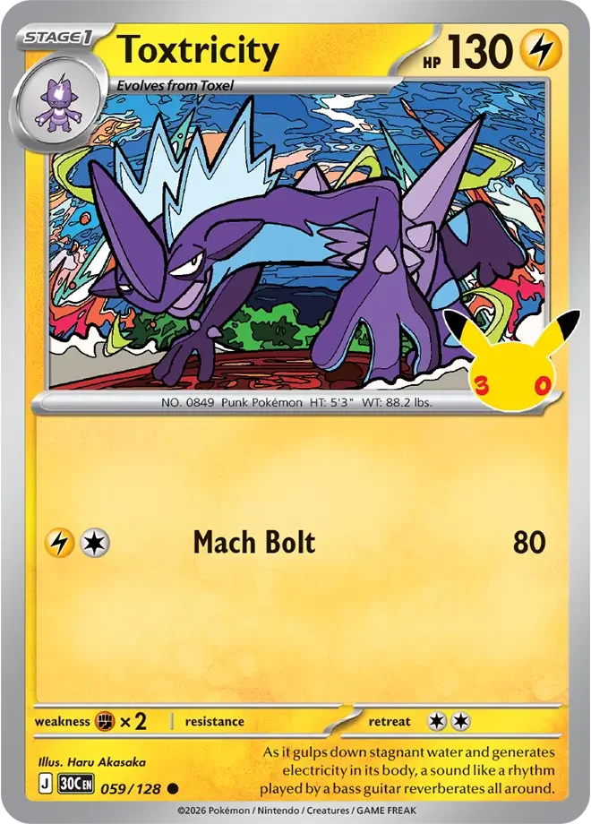 Toxtricity — karta Pokémon — stan Near Mint