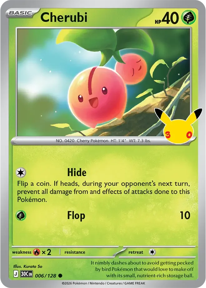 Cherubi — karta Pokémon — stan Near Mint