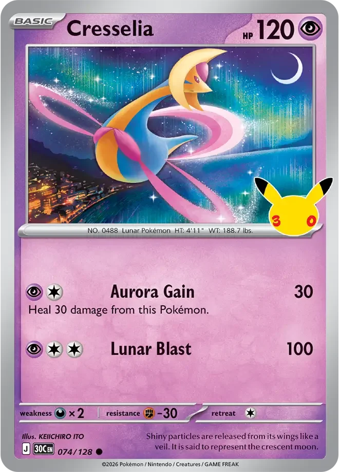 Cresselia — karta Pokémon — stan Near Mint