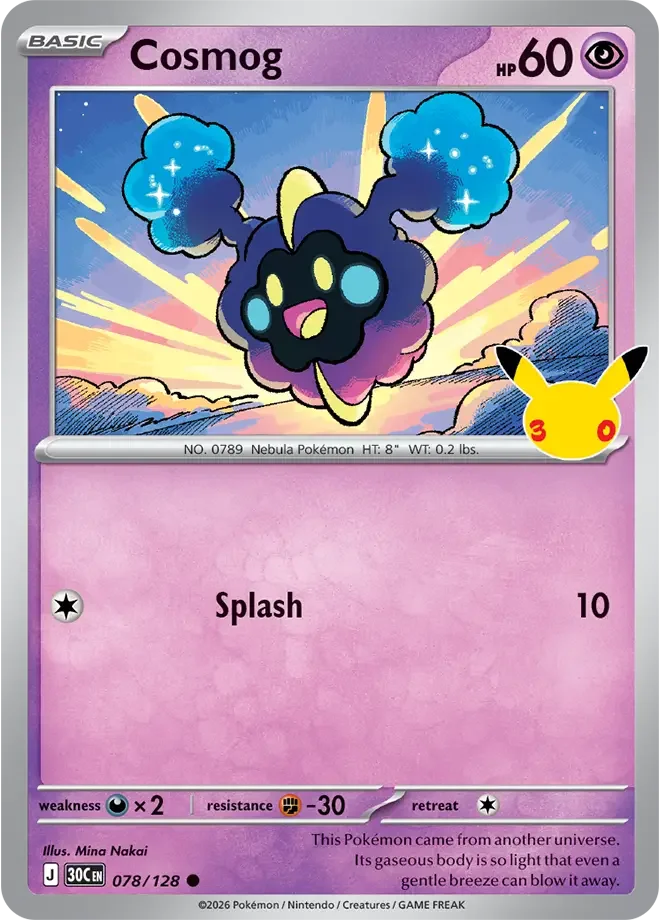Cosmog — karta Pokémon — stan Near Mint