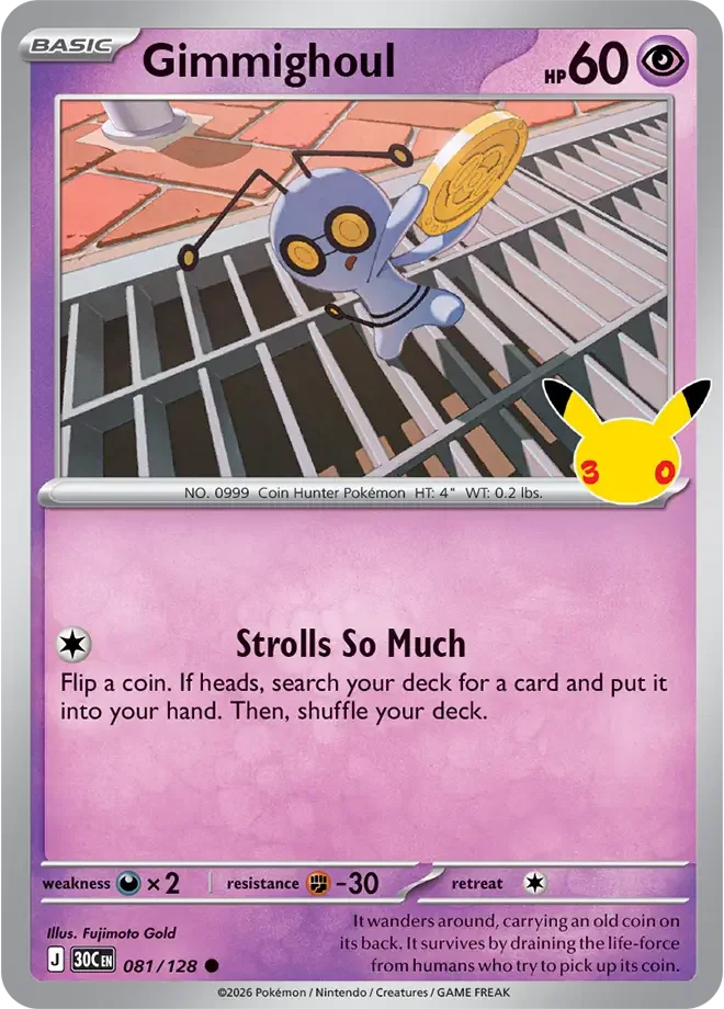 Gimmighoul — karta Pokémon — stan Near Mint