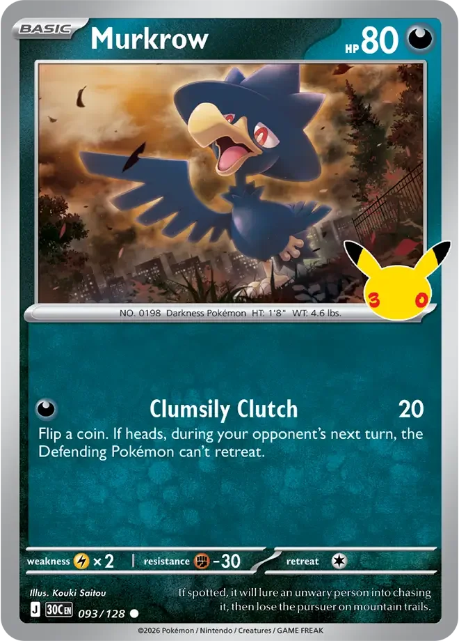 Murkrow — karta Pokémon — stan Near Mint