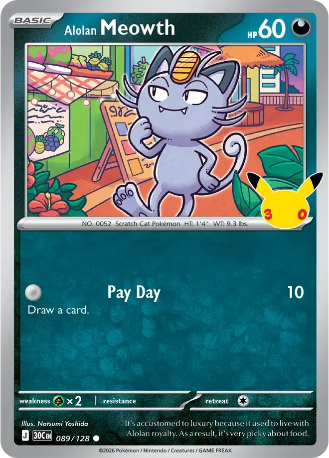 Alolan Meowth — karta Pokémon — stan Near Mint