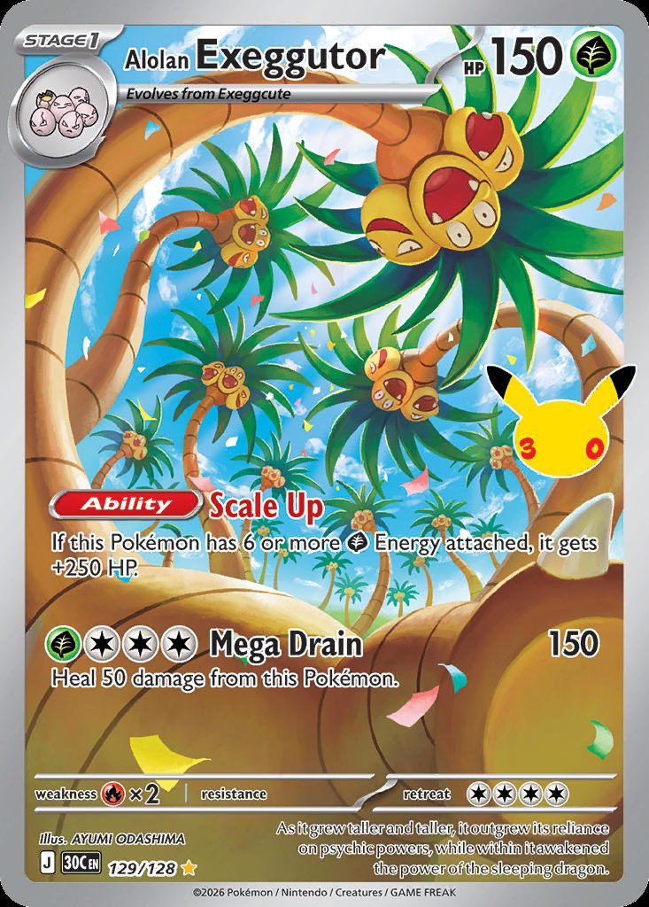 Alolan Exeggutor — karta Pokémon — stan Near Mint