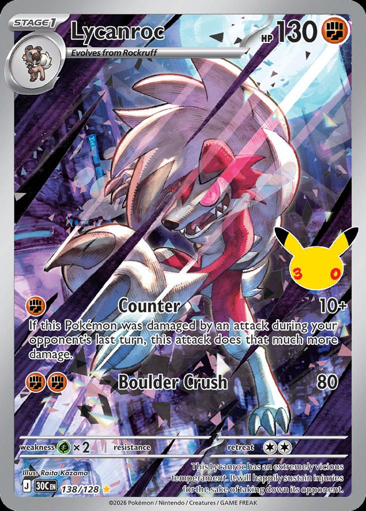 Lycanroc — karta Pokémon — stan Near Mint