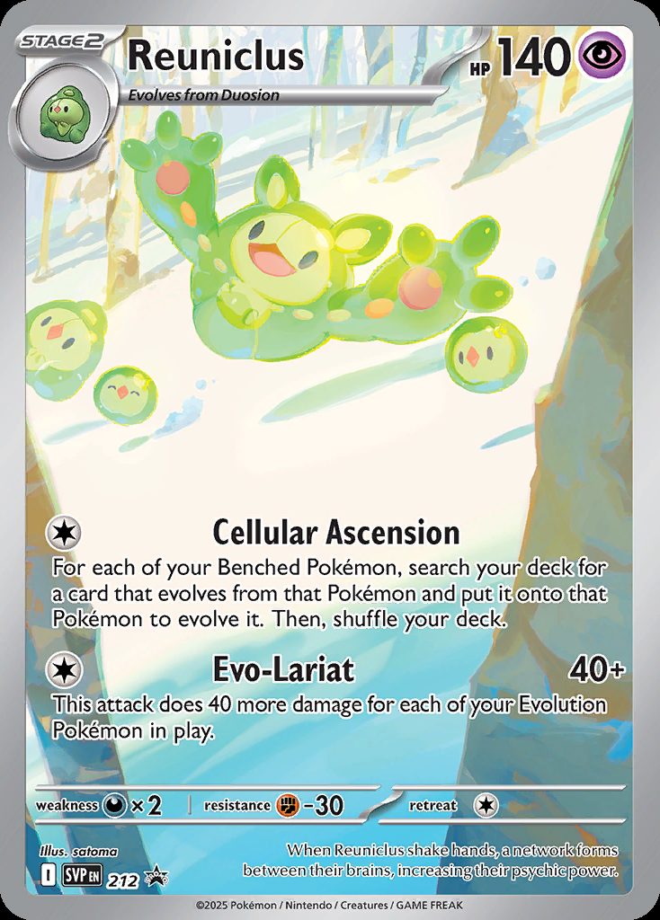 Reuniclus — karta Pokémon — stan Near Mint