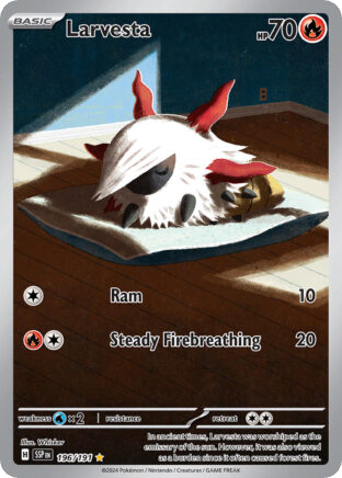 Larvesta — karta Pokémon — stan Near Mint