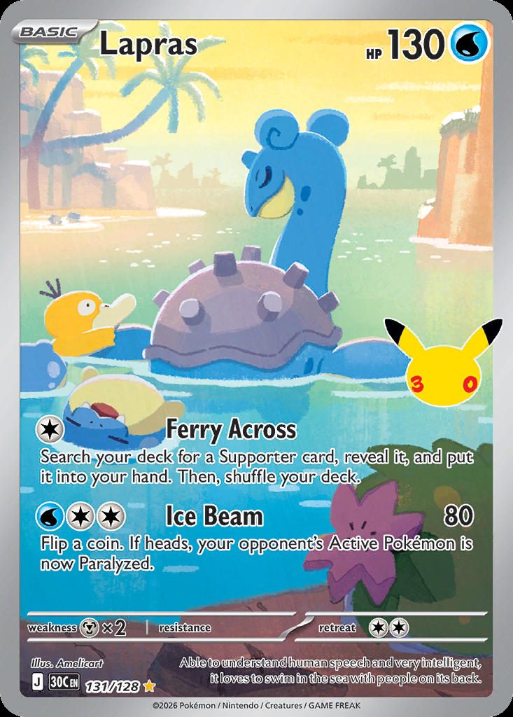 Lapras — karta Pokémon — stan Near Mint