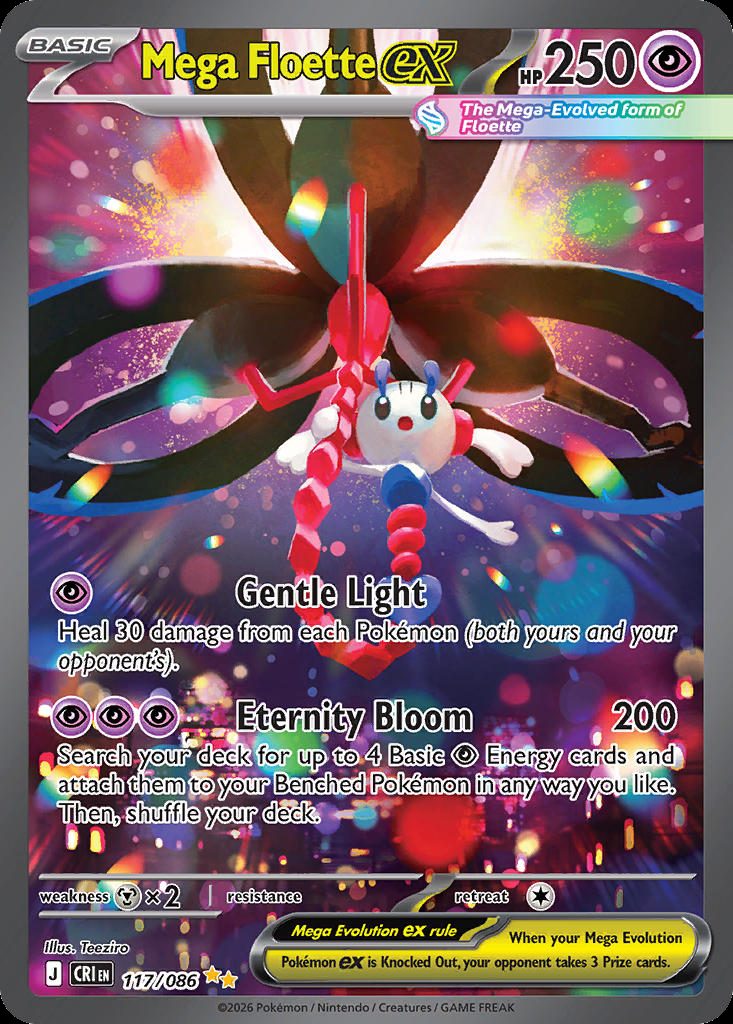 Mega Floette — karta Pokémon — stan Near Mint
