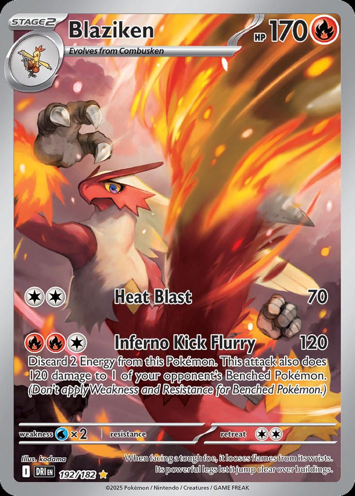 Blaziken — karta Pokémon — stan Near Mint
