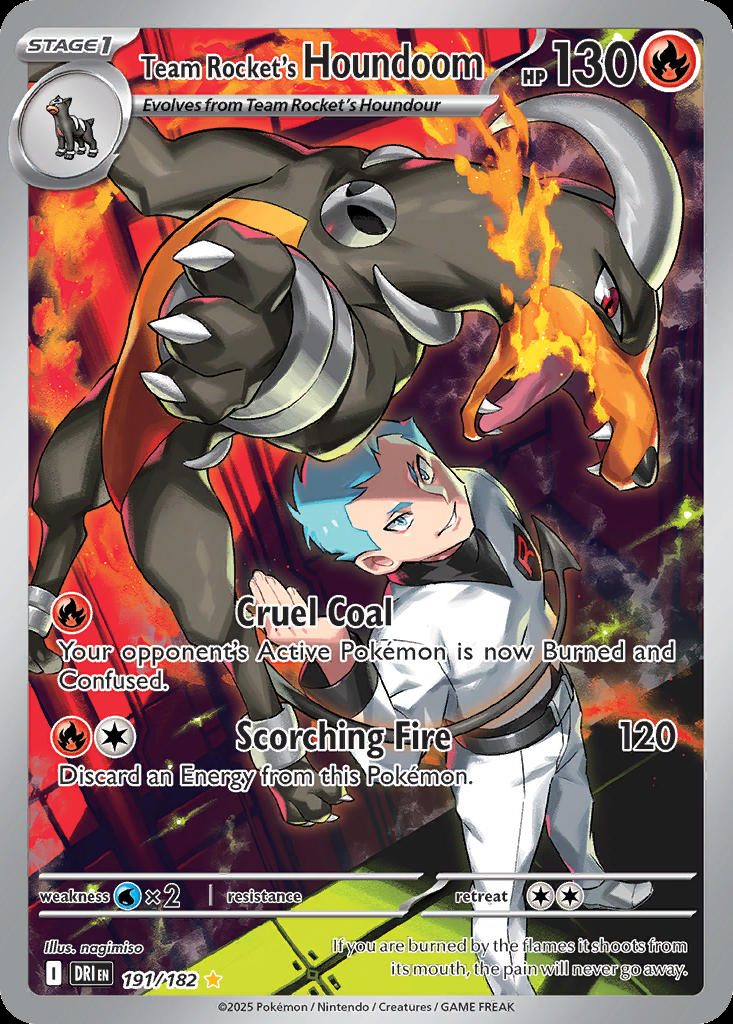Team Rocket's Houndoom — karta Pokémon — stan Near Mint