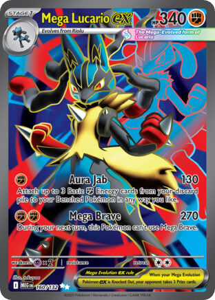 Mega Lucario — karta Pokémon — stan Near Mint
