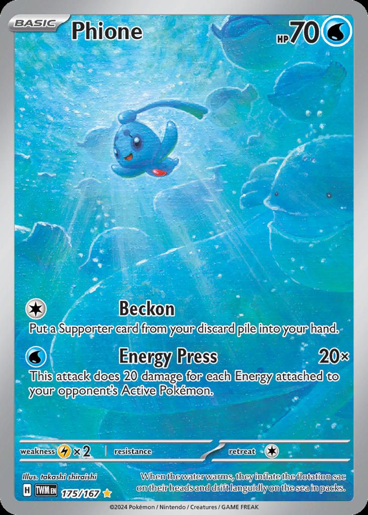 Phione — karta Pokémon — stan Near Mint