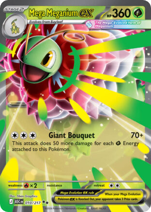 Mega Meganium — karta Pokémon — stan Near Mint