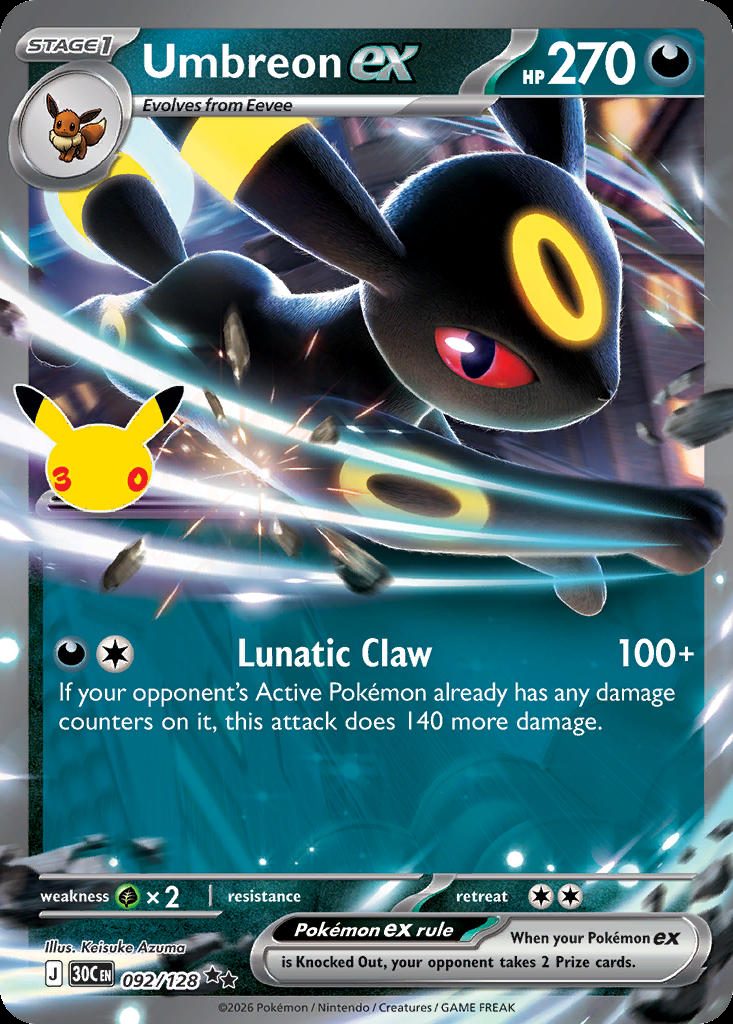 Umbreon — karta Pokémon — stan Near Mint