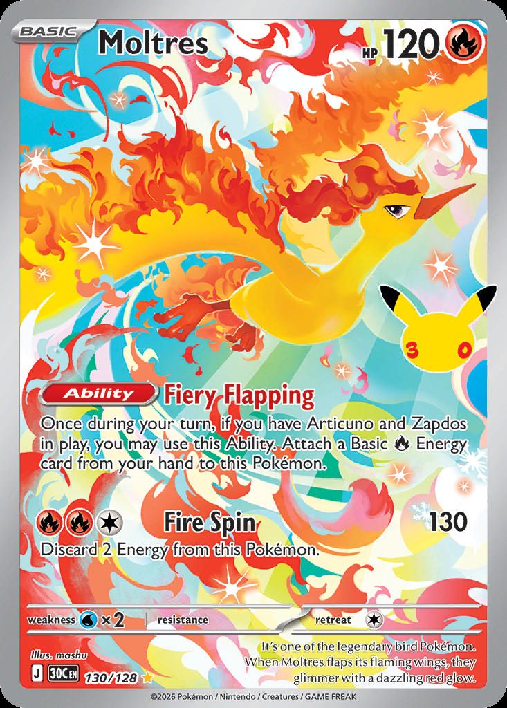 Moltres — karta Pokémon — stan Near Mint