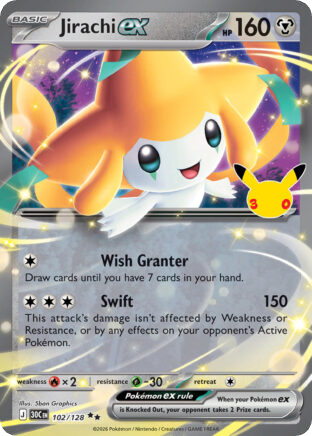 Jirachi — karta Pokémon — stan Near Mint