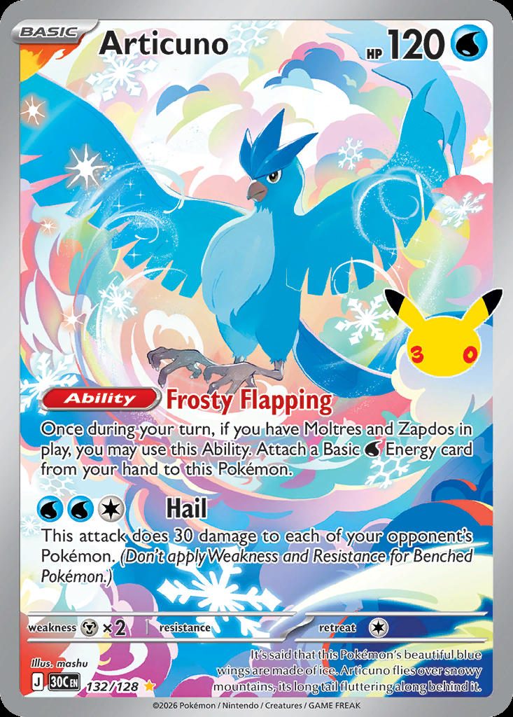 Articuno — karta Pokémon — stan Near Mint